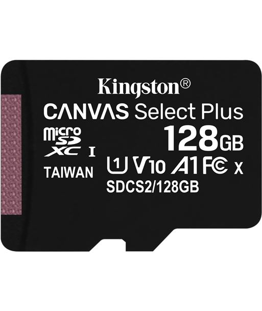 Карта памяти microsdxc kingston canvas select plus 128 гб sdcs2 128gbsp