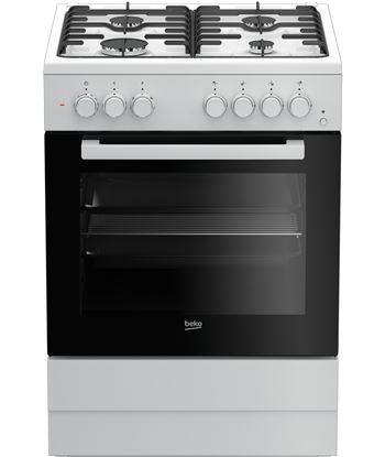 Beko FSE62110DW cocina gas 4f 60cm blanca natural horno electrico - FSE62110DW